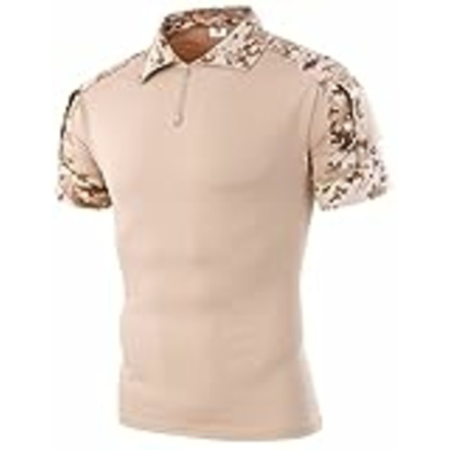 Vendo Czen Camisas tácticas de Manga Corta para Hombres, Camiseta Militar, Camisa al Aire Libre, Camisa de Combate táctico con Cremallera (XL,Desert)