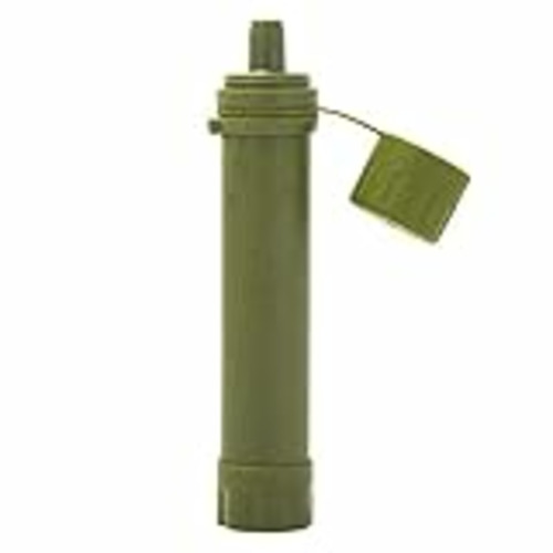 Vendo Lixada Filtro de Agua Portátil Sistema de Filtración de Agua Mini para Emergencia Supervivencia Acampada Viaje Mochilero 1/2pcs 1500L (165 * 30mm-Verde)