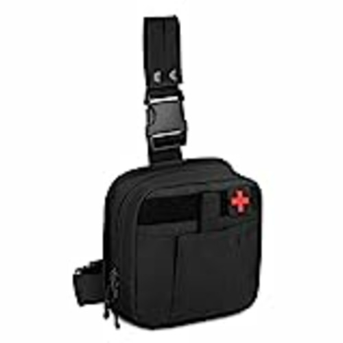 Vendo Selighting Bolsa de Pierna Tactica Hombre Bolso de Cintura Ejército Militar Riñonera de Gran Capacidad Cinturón Bolsa MOLLE Médico (Negro)