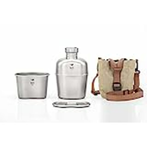 Vendo Keith titanio ejército Militar botella de agua Copa Pot Canteen lío Kit w/bolsa