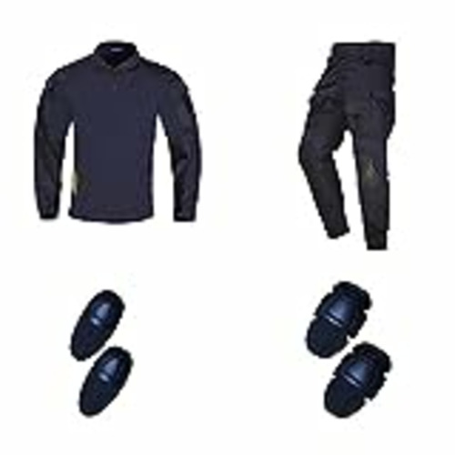 Vendo JXQXHCFS Uniforme táctico Militar Rip-Stop militar para hombre, traje de ejército, airsoft, paintball, multicam, pantalón cargo, camisa de combate, G3 Azul Oscuro, XL
