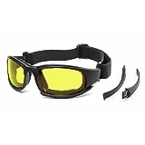 Vendo Outray Gafas de seguridad Gafas de disparo Antivaho Resistente a los arañazos y UV Gafas de protección militar para los ojos (amarillo)
