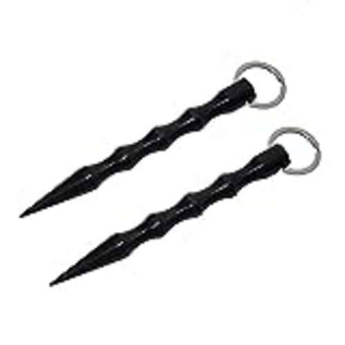 Vendo Kubotan - Llaveros de 2 piezas para defensa personal, versátiles, reforzador de presión EXTRA FUERTE para situaciones de emergencia como martillo de emergencia, rompe cristales y llavero (Negro)