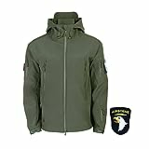 Vendo ZhuiKun Chaqueta Táctica para Hombre Impermeable Militar Táctica Softshell con Capucha Forro Polar Abrigo al Aire Libre Cortavientos -Ejercito Verde,L