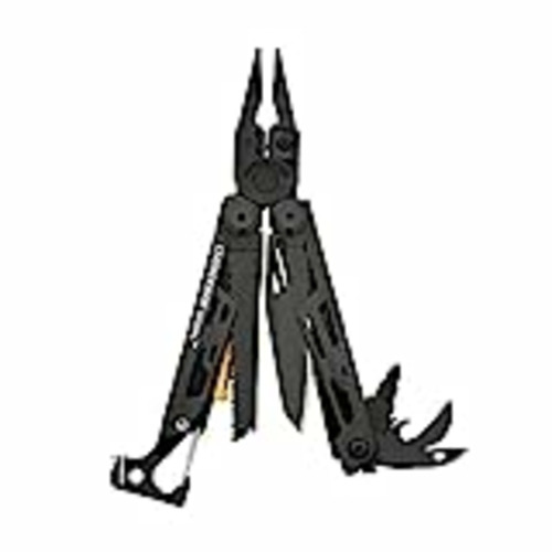 Vendo Leatherman Signal - Multiherramienta de supervivencia con 19 herramientas, con bloqueo, varilla de hierro para encender el fuego, martillo y silbato, en negro, funda de nylon