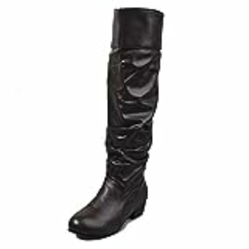 Vendo UMore Botas Altas Invierno Mujer, Botas de Nieve Caña Ancha Zapatos Mujer Cuña Planos Sintética Peluche Jinete Bajo Cómodos Peludas Calentitas 2021