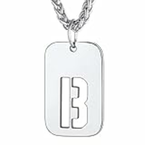 Vendo Richsteel Colgante Chapa Militar Iniciales Letras Personalizadas con Collar ajusatable de Acero