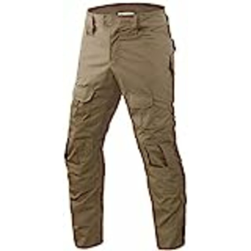 Vendo Uugood Pantalones Tácticos Hombre BDU G3 Multicámara Multi-Bolsillos Camuflaje Combat Pantalones Pantalones Militares Uniforme Multicam de Caza Paintball Airsoft Disparo (Caqui, L)