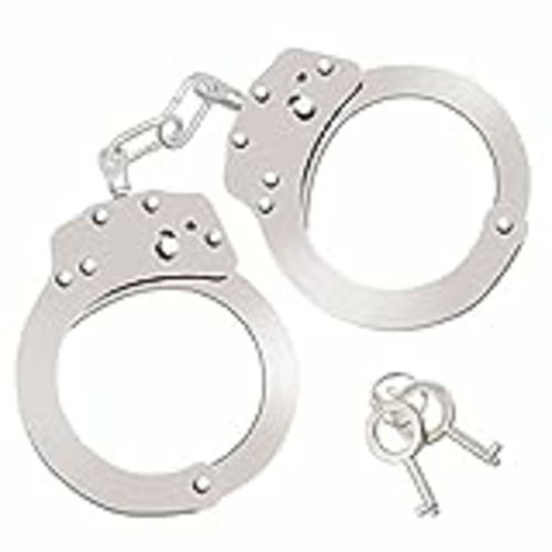 Vendo Bdwing Esposas de Metal con 2 Llave, Esposas Policia Profesionales del Juguete Falso Accesorios de Disfraz Juegos de Roles