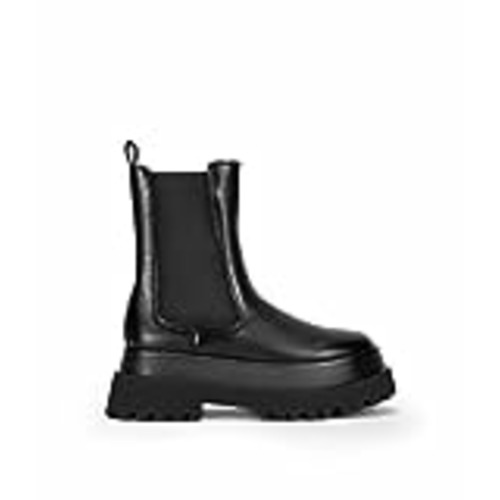 Vendo BOSANOVA Botas de caña Media con elásticos Laterales y Suela Track. Sin Cierre. Calzado para Mujer Negro 38