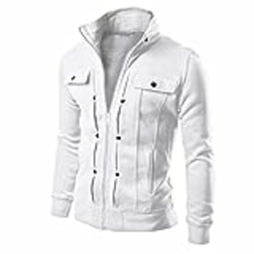 Vendo riou Chaqueta Militar de Algodón Hombre Invierno Clásica al Aire Libre Jacket Cazadora Aviador Ligera Abrigo Cuello Alto Forro Polar Suave Trekking Outdoor Senderismo Escalada Ciclismo Running