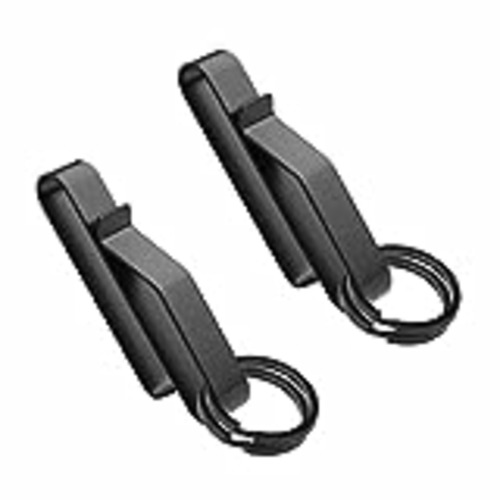 Vendo LUTER 2 Llaveros Tácticos para Cinturón de Trabajo, con 4 Llaveros, Acero Inoxidable Táctico Stealth Cinturón Llavero Anillo Soporte Clip para Policía Bomberos Agencias (Negro)