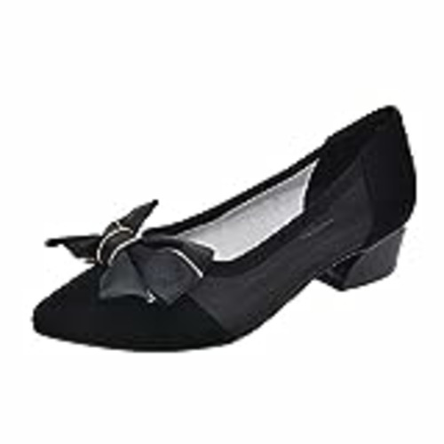 Vendo Zapatos Niña Vestir Huecas con de Malla de Punta Estrecha de Color sólido a la para Mujer con Zapatos de tacón Bambas Botas Mujer (Black, 40)