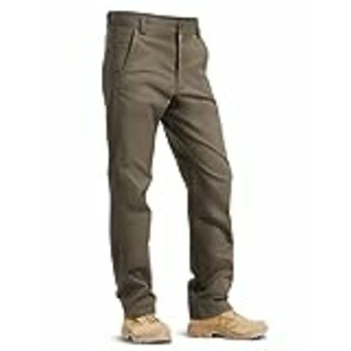 Vendo HARD LAND Pantalones tácticos militares para hombre, 11 bolsillos, pantalones de trabajo con cintura ajustable, caqui, 36W/32L