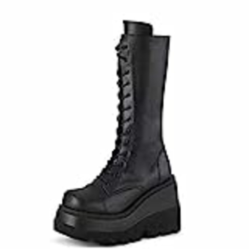 Vendo UMore Rodilla Alta Botas Mujer Tacón Bajo Zapato Señoras Nieve Botas Mujer Plataforma Botas de Cuero Piel Forrado Invierno Cálidas Antideslizante Hermoso Cremallera Casuales