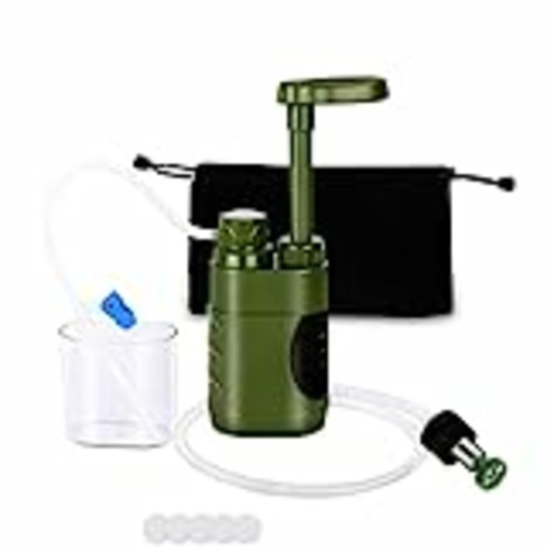 Vendo Potabilizador Agua Supervivencia,Filtro de Agua Portátil,Al Aire Libre Filtro Agua Supervivencia,Puede Filtrar 3000L,Elimina el 99,9% Las Bacterias,para Acampada Deporte al Aire Libre,Supervivencia