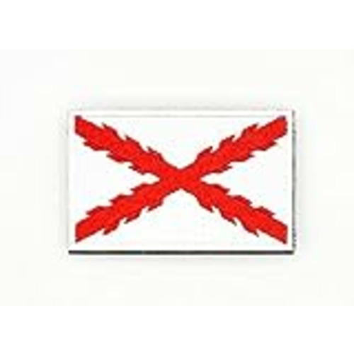 Vendo MateyCo Parche con Velcro Bandera Cruz de Borgoña bordada oficial 8 cm x 5 cm para Mochila, Chaleco, Gorras. Parche para Ropa Militar y Motera