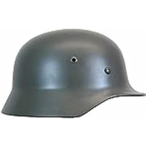 Vendo MJZYP WW2 German M35 Casco De Acero WW II Casco De Seguridad De Acero De Alta Resistencia Táctico del Ejército Alemán Militar Casco De Combate con Forro De Cuero