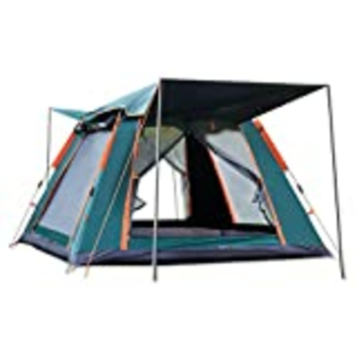 Vendo Ergocar Tienda de Campaña 3-4 Personas Tienda de Camping Ligero Impermeable Anti Viento Exteriores Tienda de Campaña para Senderismo Festival Camping Mochila (Verde, Vinilo)