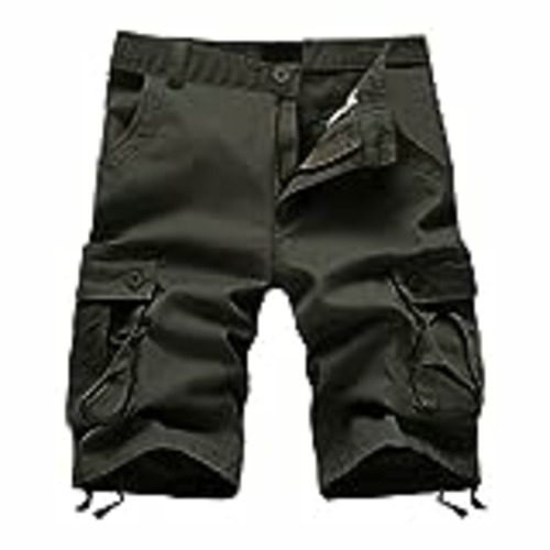 Vendo 2023 Pantalones Corto Hombre Verano Moda Trabajo Pantalones Color sólido Pants Deporte Jogging Fitness Chandal Hombre Casual Pantalones Trekking Playa Al Aire Libre Multibolsillos Shorts