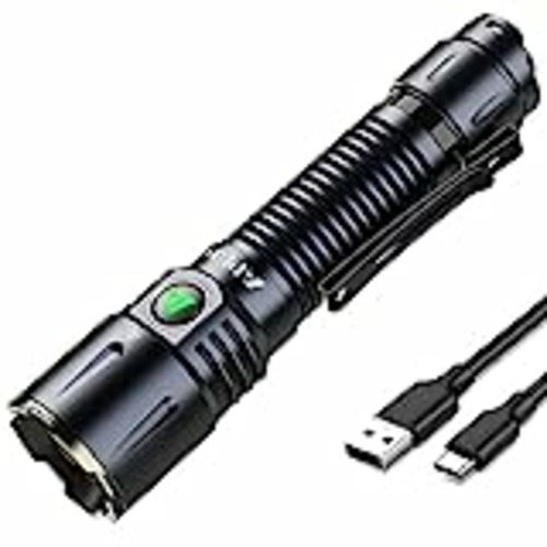 Vendo APLOS T01 3100 Lúmenes Recargable Linterna LED con Doble Interruptor, Alta Potencia Linterna Tactica para Policial, Trekking, Camping