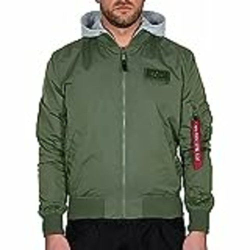 Vendo ALPHA INDUSTRIES MA-1 TT Hood BP Ref. Chaqueta, Verde (Sage Green-01), S para Hombre