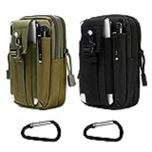 Vendo flintronic 2PCS Bolsa Cintura Táctica, Bolso Cinturón Táctica Militar Compacta 1000D Nylon para Teléfono Móvil al Aire Libre Deportes Senderismo y Camping, 2PCS con Mosquetón
