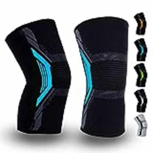 Vendo Ioggtser Rodillera para mujeres y hombres, 2 paquetes de rodilleras de compresión para dolor de rodilla, artritis, alivio del dolor en las articulaciones, rodilleras para correr(L,Black-Blue)