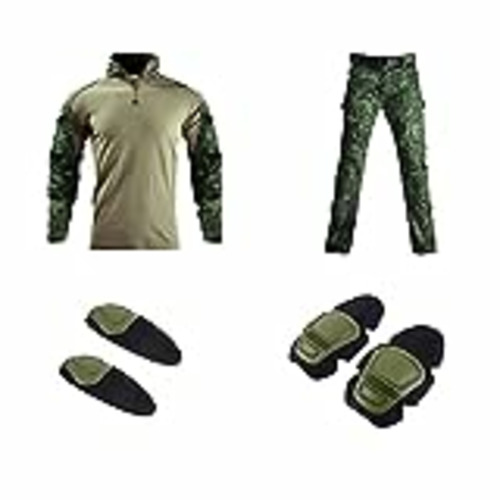 Vendo JXQXHCFS Uniforme militar táctico de Rusia con almohadillas, camuflaje de combate, equipo de entrenamiento del ejército, airsoft, paintball, ropa para hombre, Rusia Camo1, M