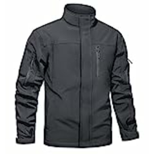 Vendo TACVASEN Chaquetas Impermeables Hombre Chaqueta de Trabajo Polar Softshell Chaqueta Militar Impermeable Chaqueta Táctica Abrigo Cortavientos Bolsillo con Cremallera Gris
