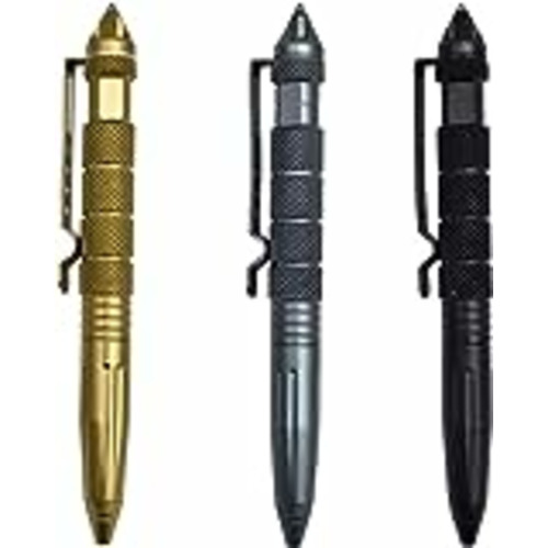 Vendo saijer Bolígrafo Táctico, 3 Piezas Aluminio Portátil con Carburo Rompecristales Multifunción Supervivencia Herramienta para Defensa Táctica(3 Colores)