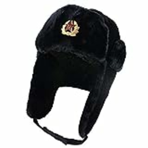 Vendo Turbobm Sombreros de Bombardero, Gorra de Invierno Estilo soviético del ejército Ruso Sombrero de trampero cálido Orejeras, Sombrero de trampero de Piel sintética Ushanka Sombrero de trampero cálido