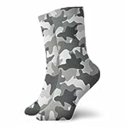 Vendo IUBBKI Calcetines de camuflaje militar negro y blanco para hombres y mujeres, calcetines atléticos transpirables con pestañas, 30 cm, Como se muestra en la imagen, Talla única