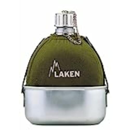 Vendo LAKEN Clásica, Cantimplora de Aluminio con Marmita 0,6 Litro y Fonda de Fieltro, 1 L