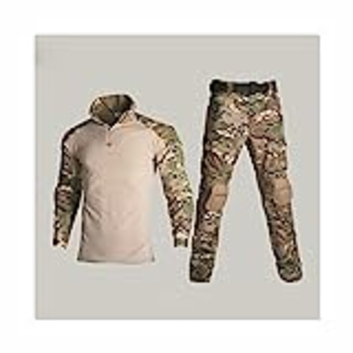 Vendo Táctica de camuflaje militar Ropa de uniforme juego de los hombres ropa del ejército de Airsoft Camisa militar Combate de Carga + Pad pantalones de la rodilla Waistcoat ( Color : CP , Size : S. )