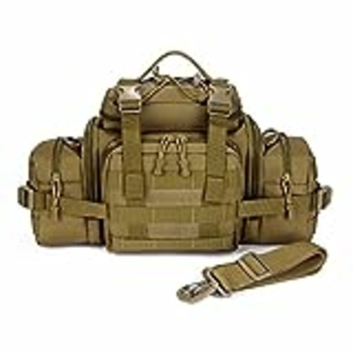 Vendo Huntvp Bolsa de Riñonera Táctical Bolsa de Bandolera Estilo Militar Bolso de Múltiple Función de Herramienta 2 vías para Llevar Impermeable para Correr Senderismo Ciclismo Camping, Color Marrón