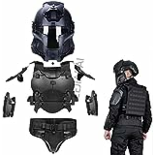 Vendo Cosplay Airsoft Casco De Cara Completa Montar A Caballo Táctico + Conjunto De Armadura Táctica Airsoft Chaleco Táctico Militar Chaleco Molle Chaleco De Paintball