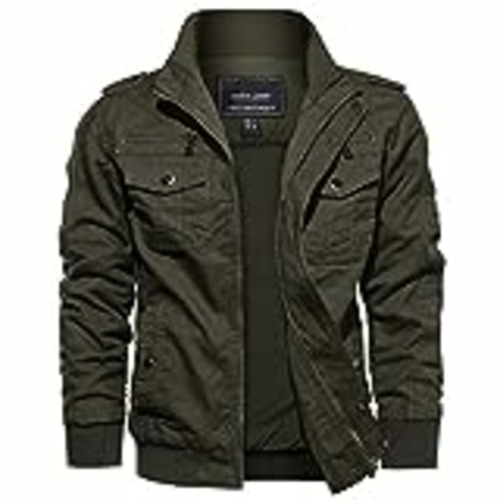 Vendo EKLENTSON Chaquetas de Ciclismo de Invierno para Hombres, Abrigo Militar Táctico Cortavientos, Verde Militar, M