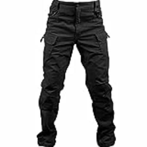 Vendo Loeay Pantalón de Carga Regular para Hombre Pantalón de Trabajo de Combate Militar Pantalones tácticos Militares Ocasionales Pantalones con múltiples Bolsillos para Caminar Negro M