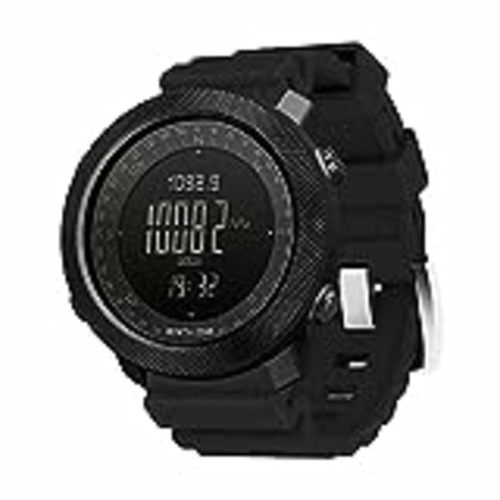 Vendo HXHH Relojes Electrónicos Deportivos Al Aire Libre, Relojes Militares con Altímetro/Barómetro/Brújula/Visualización del Termómetro, 50 M Tracker De Fitness Impermeable,Negro