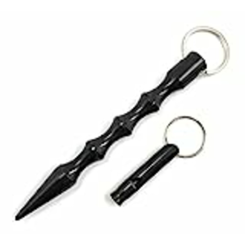 Vendo ocona 2er Set Defensa: 1x Emergencia del silbido + 1x Kubotan para la autodefensa con el Anillo de Llave y asa ranurado para su Uso como un Martillo de Emergencia, 100% Legal
