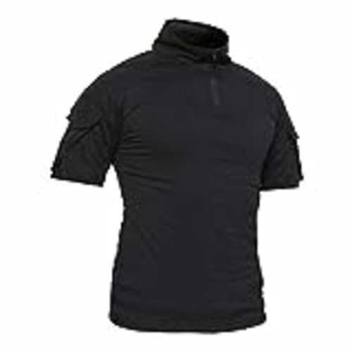 Vendo Camiseta Militar Hombre Camiseta Táctica de Algodón Camiseta de Combate Camisas de Trabajo de Manga Corta Negro