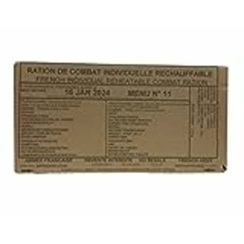 Vendo Paquete de ración de 24 horas del ejército militar francés MRE (Menú 11)