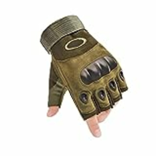 Vendo AXELENS Guantes Tácticos Militares Moto Verano Bicicleta Antideslizante Sin Dedos Medios Dedos Protección Nudillos Acolchados MTB Antiviento Ligeros Anti-Corte Talla XL Verde Militar