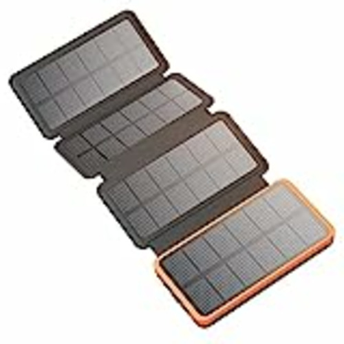 Vendo Hiluckey Cargador Solar 25000mAh, Portátil Power Bank con 4 Paneles Solares y 3 Puertos, USB C Carga Rápida Impermeable Batería Externa para Smartphones, Tabletas y Acampar al Aire Libre