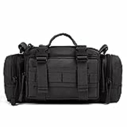 Vendo HUNTVP Táctical Bolsa de Riñonera Bandolera Cinturón Estilo Militar Molle 3 Vías de Llevar Bolso de Cintura Impermeable, Negro