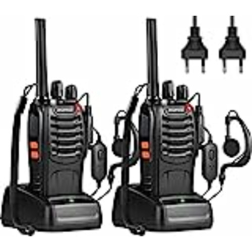 Vendo Baofeng 88E Walkie Talkie Recargable, Walkie Talkie Profesional, PMR446 sin Licencia 16 Canales CTCSS/DCS VOX, Walkie Talkie con Cargador EU y Pinganillo, Apto para Adultos y Niños (1 Pare)