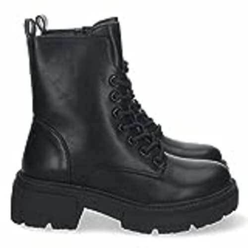 Vendo shoes&blues.es 68670-Botin de Tacon y Plataforma, para Mujer, Comodo, con Estampado Liso, Cierre de Cremallera y Cordones, Otono Invierno 2022. Talla 39 Negro
