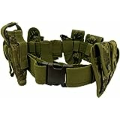 Vendo M.W.- Cinturón Táctico Hombre - Ajustable Multifuncional con Accesorios para la Cintura, Accesorios Militares, Primera línea, policía, Caza y Airsoft - Kit 10 en 1 con 9 Accesorios