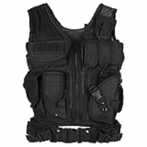 Vendo Lixada - Chaleco táctico militar de poliéster para usar al aire libre, juego de guerra, airsoft, caza, chaleco para acampada, senderismo, negro